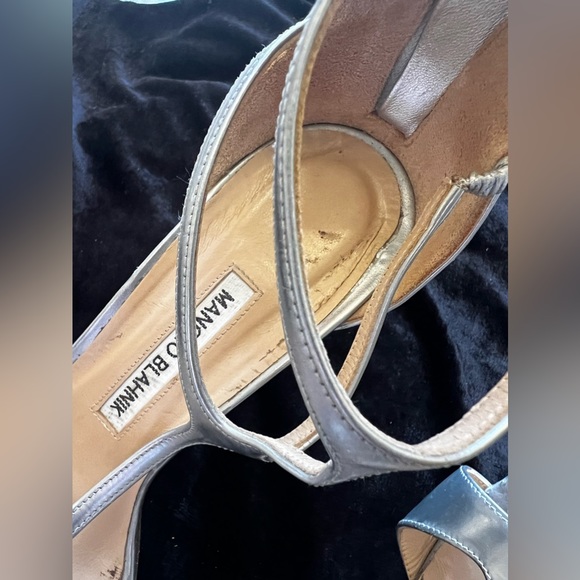 Manolo Blahnik Silver heels - Picture 7 of 11